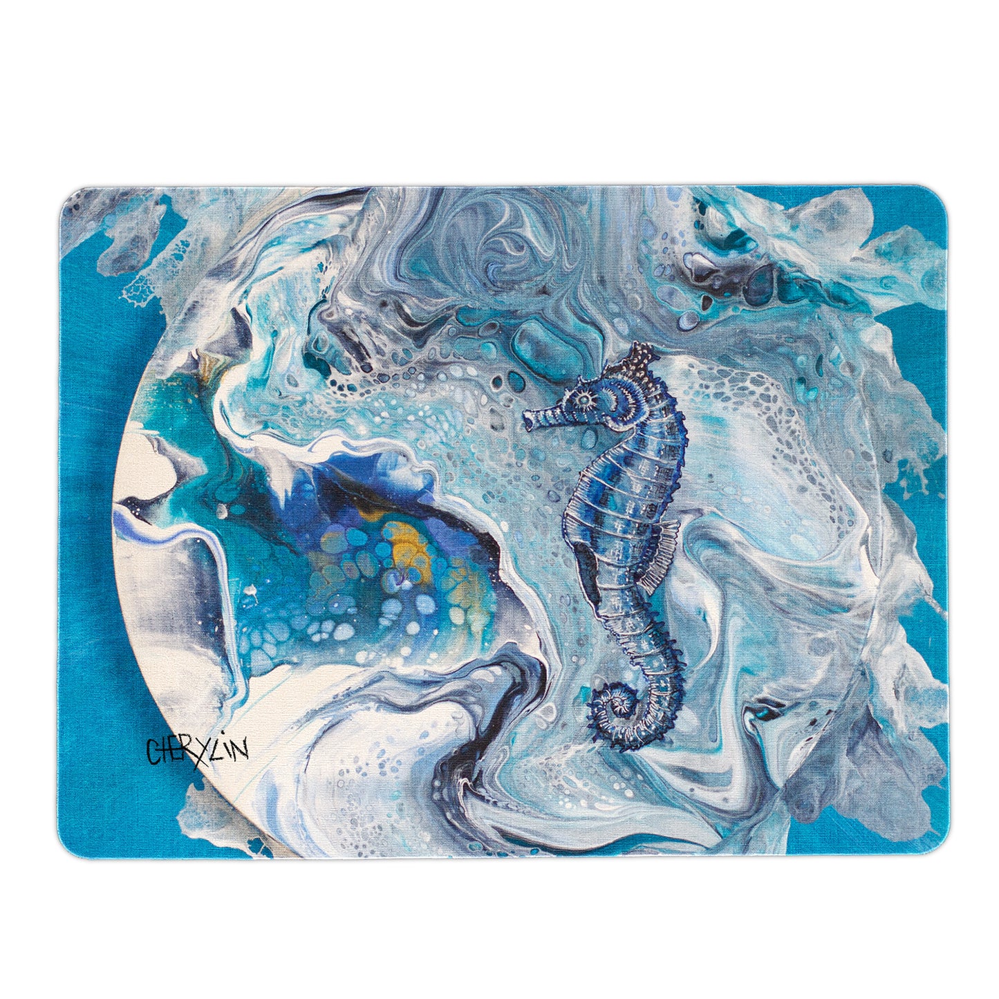 Sea Horse Mouse Pad By Cherylin Louw