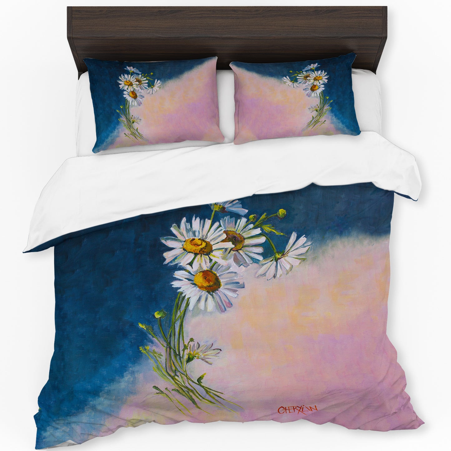 Bunch of Daisies By Cherylin Louw Duvet Cover Set