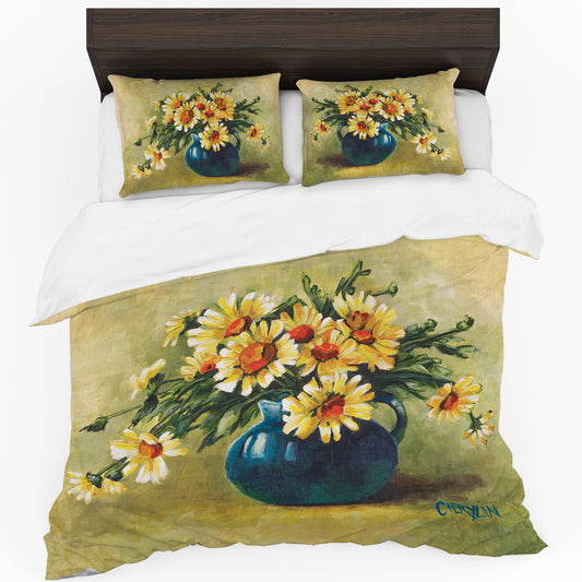 Summer Daisies Duvet Cover Set by Cherylin Louw