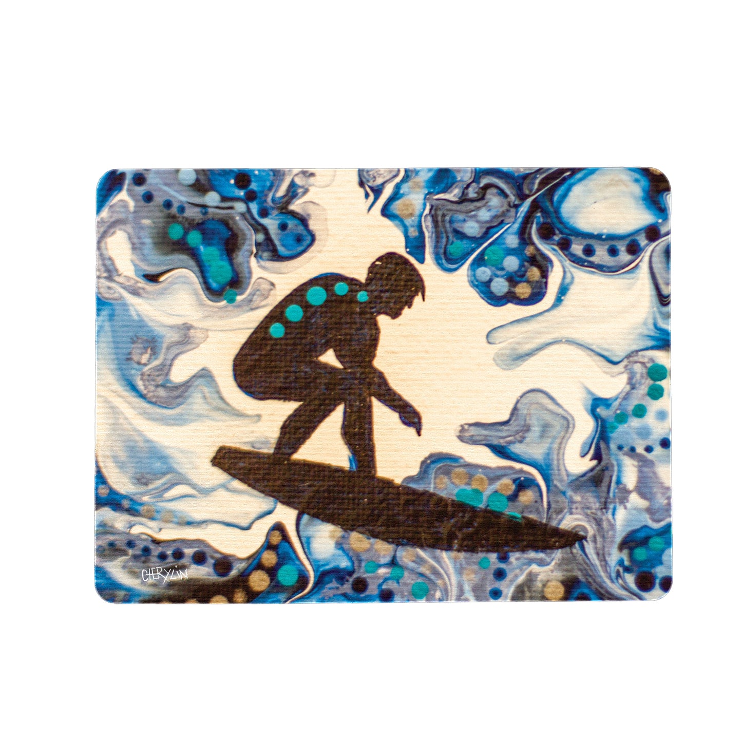 Surfer Mouse Pad By Cherylin Louw