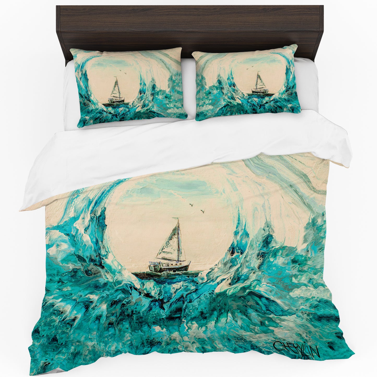 Through The Looking Glass Duvet Cover Set by Cherylin Louw