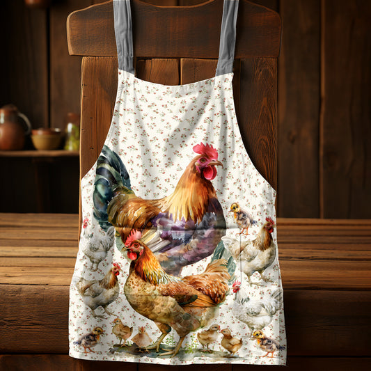 Chicken Family Apron by Mark van Vuuren