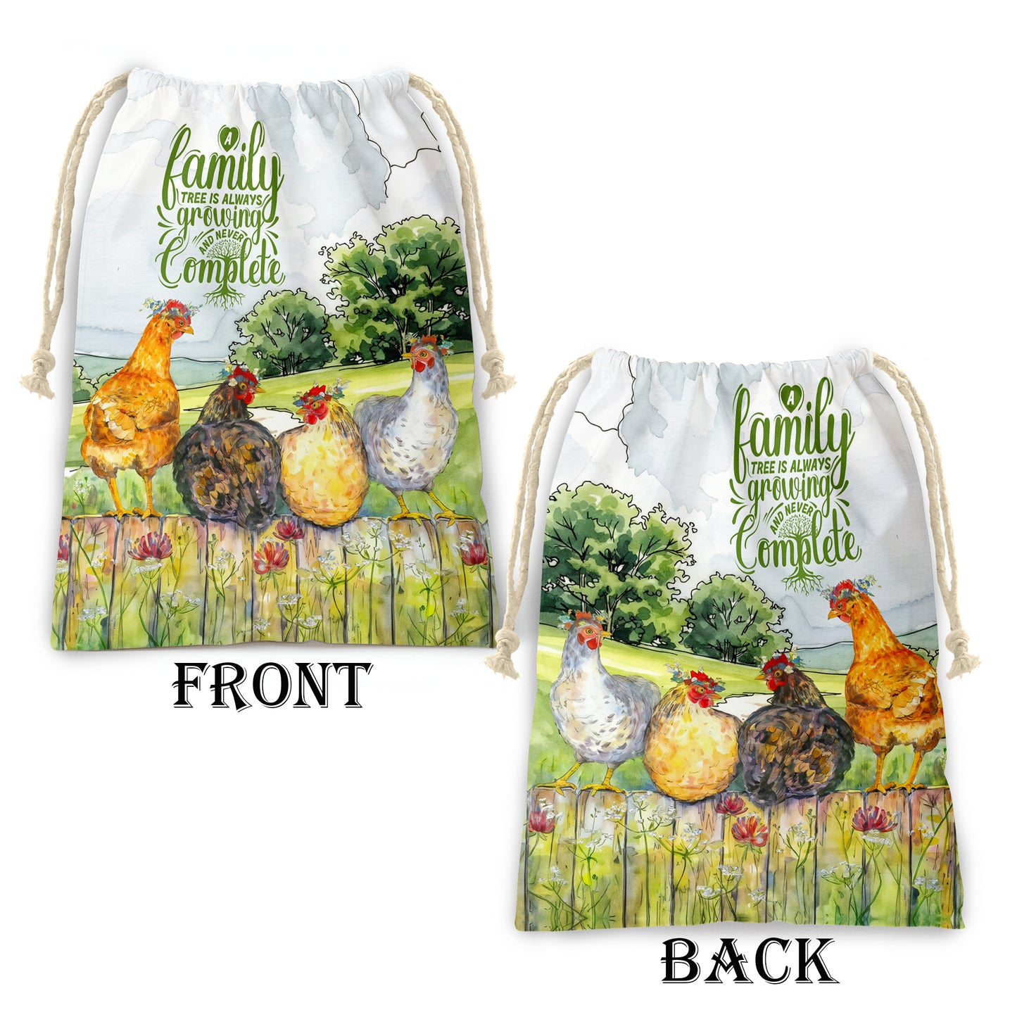 Chicken Family Gift Sack