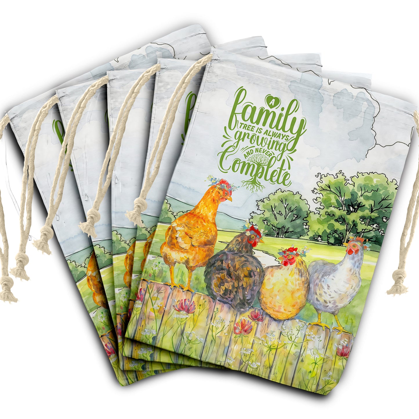 Chicken Family Gift Sack