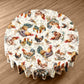 Chicken Family Round Tablecloth by Mark van Vuuren