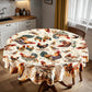 Chicken Family Round Tablecloth by Mark van Vuuren