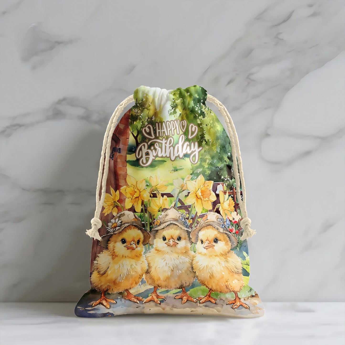 Chicks Happy Birthday Gift Sack