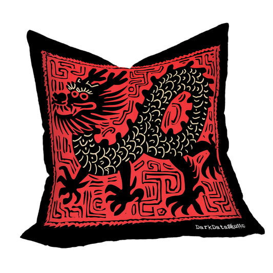 Chinese Black Dragon on Red Luxury Scatter By Wikus Schalkwyk