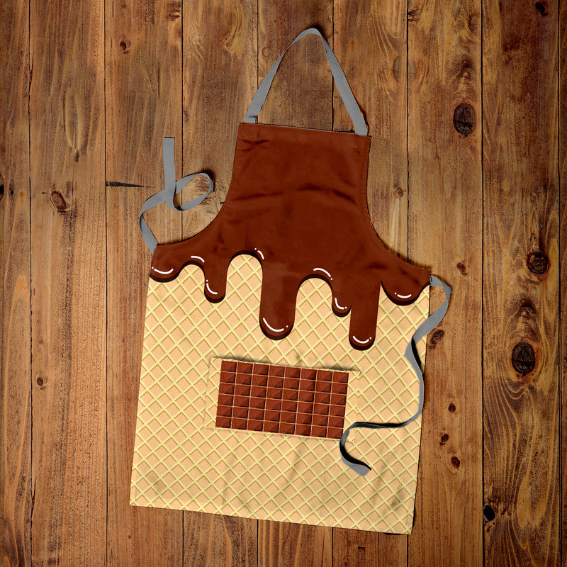 Chocolate Wafer Medium Length Apron