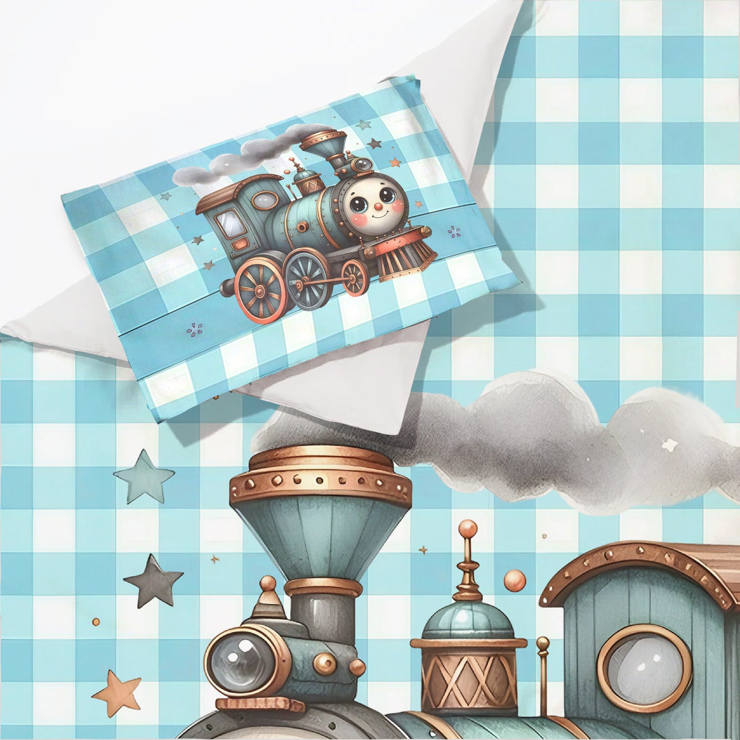 Choo Choo Engine Cot Set