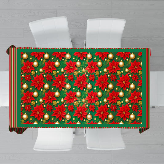 Christmas Blossom Rectangle Tablecloth