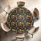 Christmas Lollie Christmas Round Tablecloth