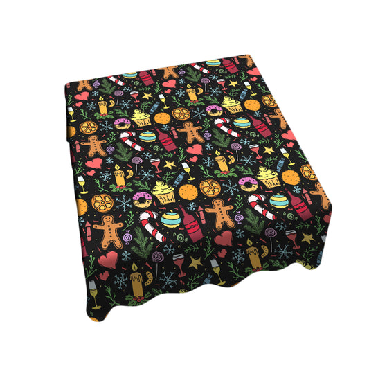 Christmas Candy Square Tablecloth