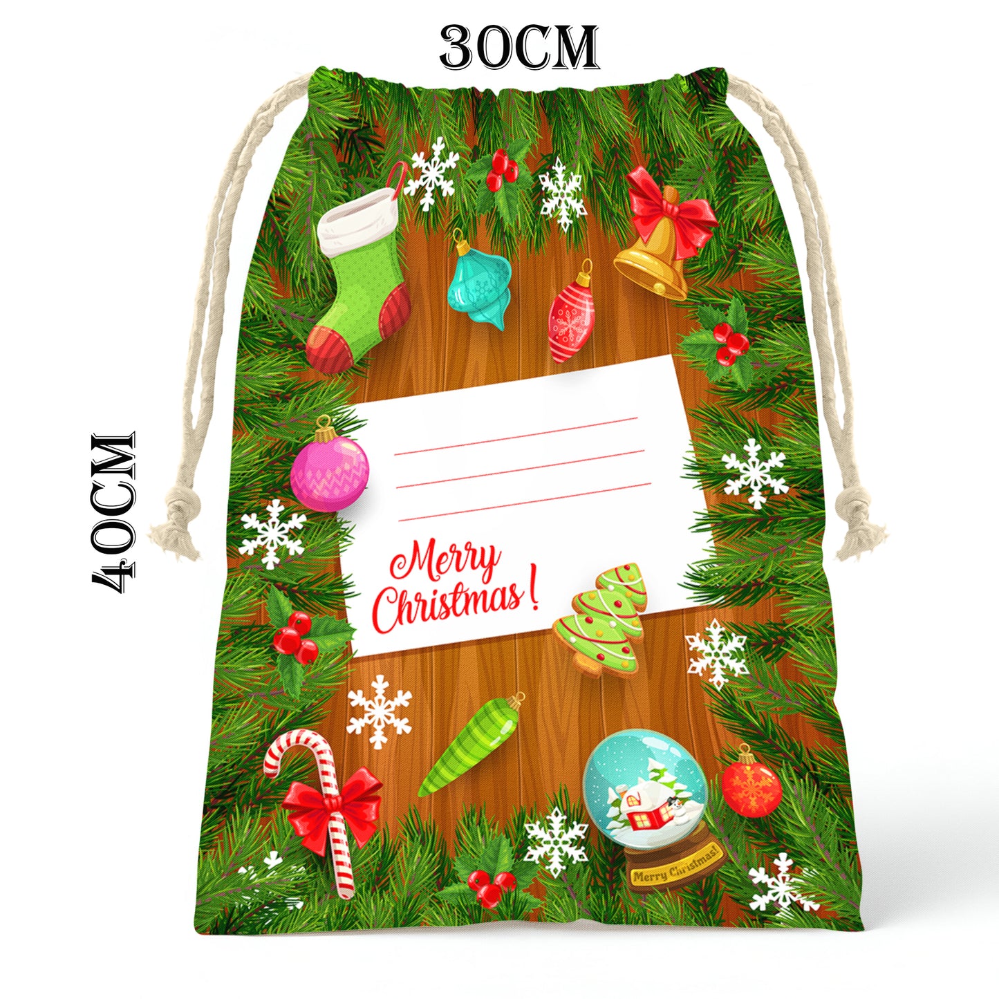 Christmas Card Gift Bag (Set of 2)