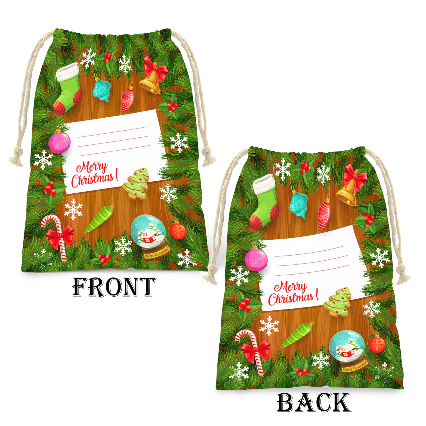 Christmas Card Gift Bag (Set of 2)