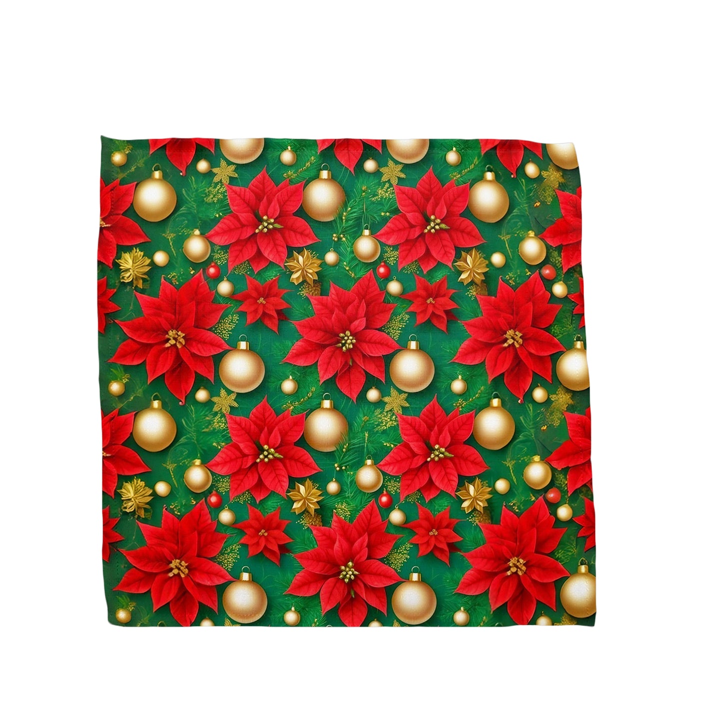 Christmas Poinsettia Decoration Napkins