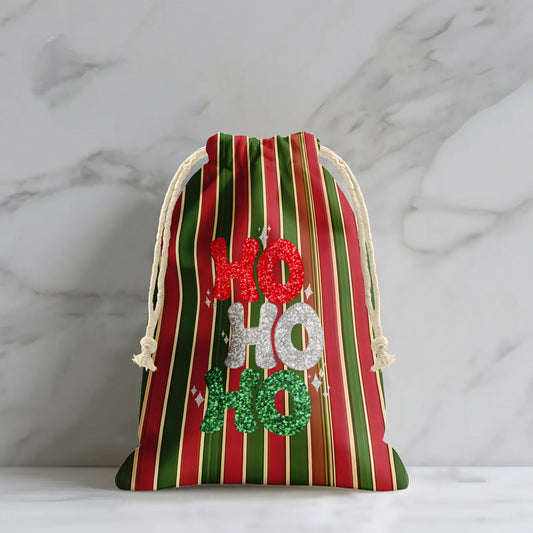 Christmas Poinsettia Gift Sack