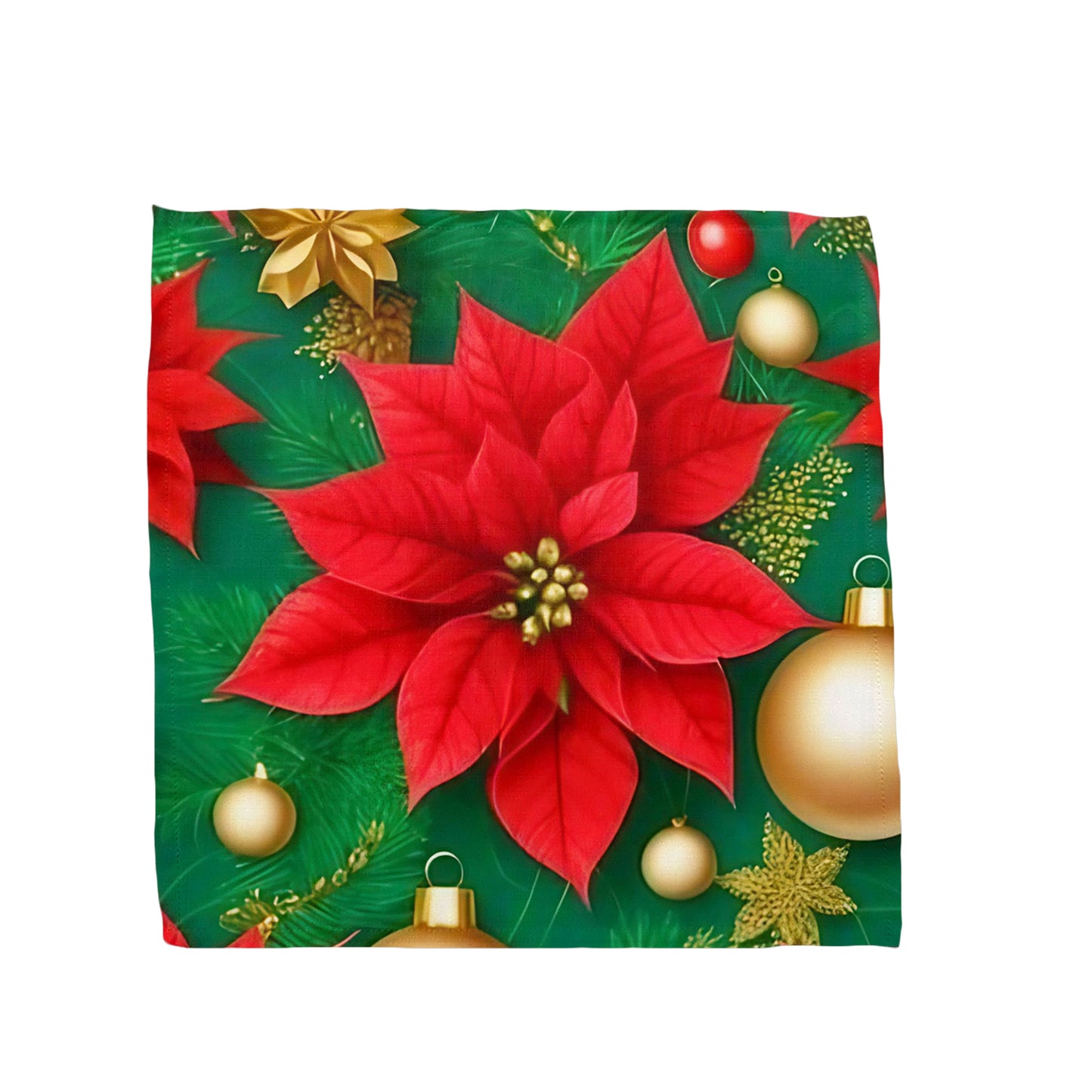 Christmas Poinsettia Napkins