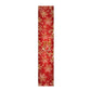 Christmas Snow Flakes on Red Table Runner