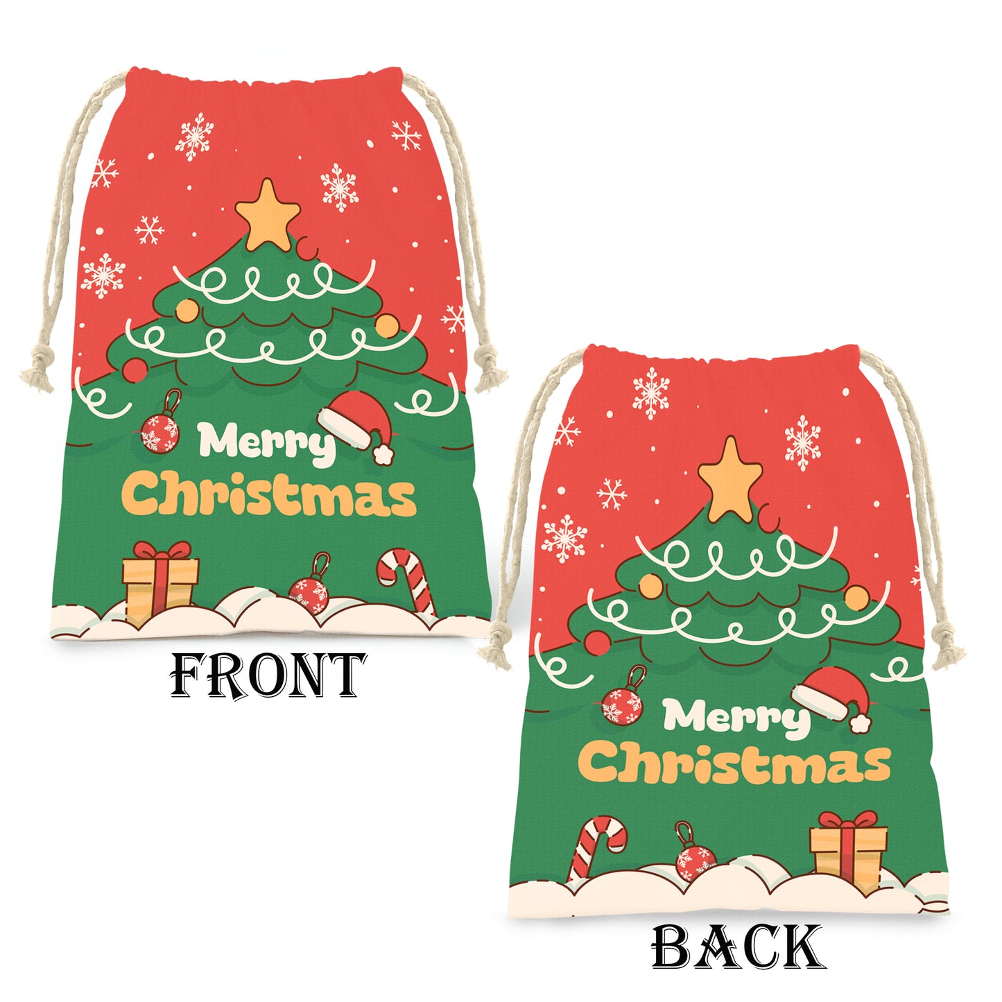 Christmas Tree Gift Bag (Set of 2)