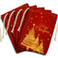 Christmas Tree on Red Gift Bag (Set of 3)