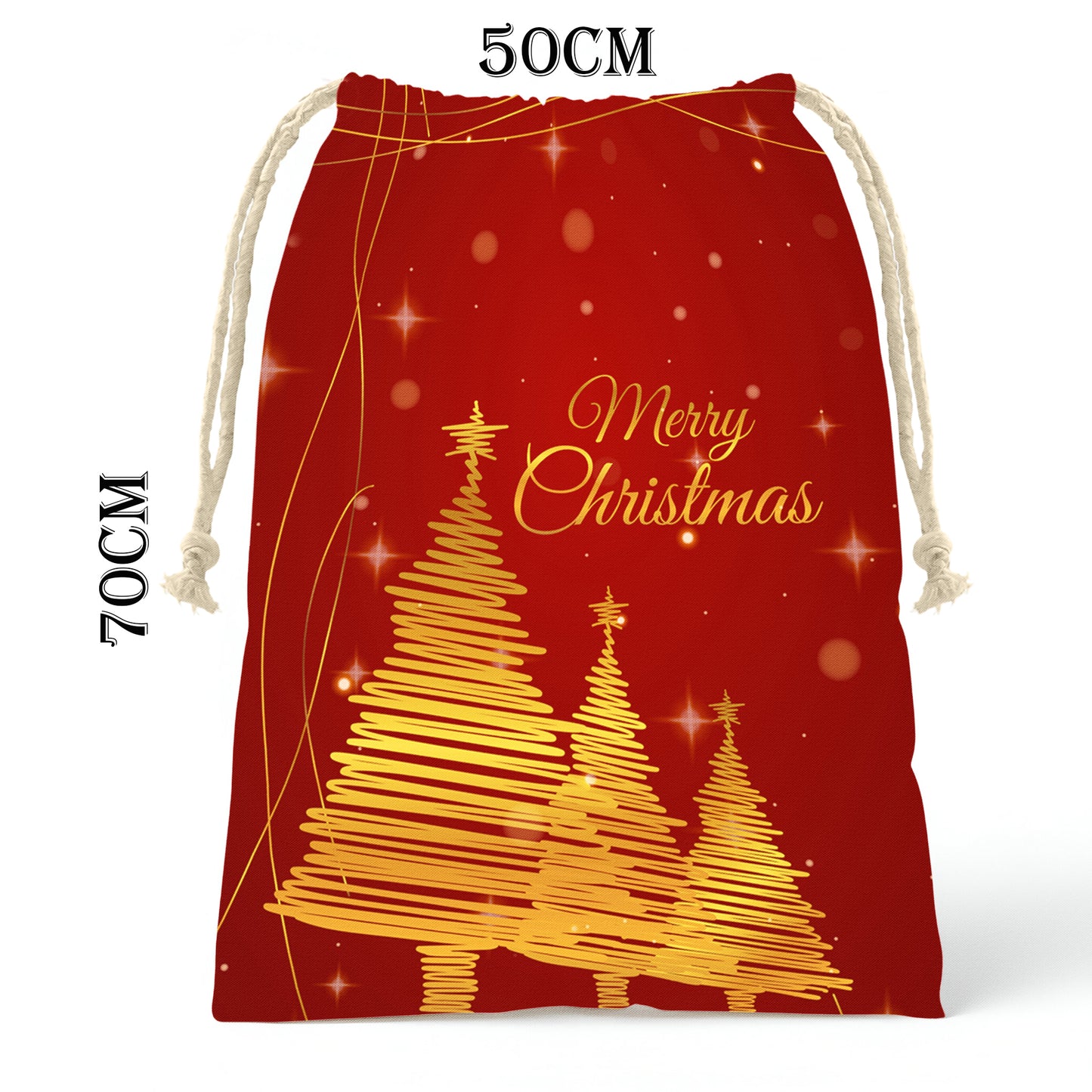 Christmas Tree on Red Gift Sack