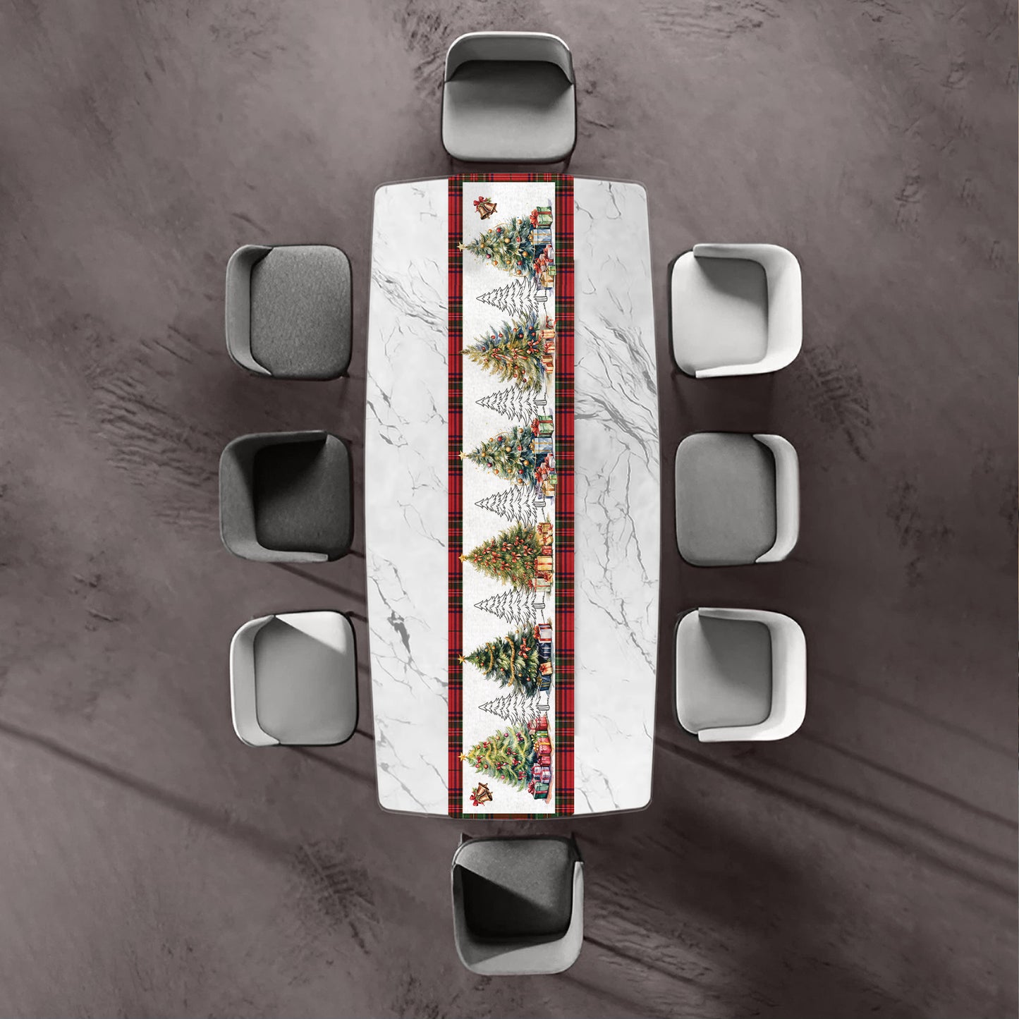 Christmas Trees Table Runner