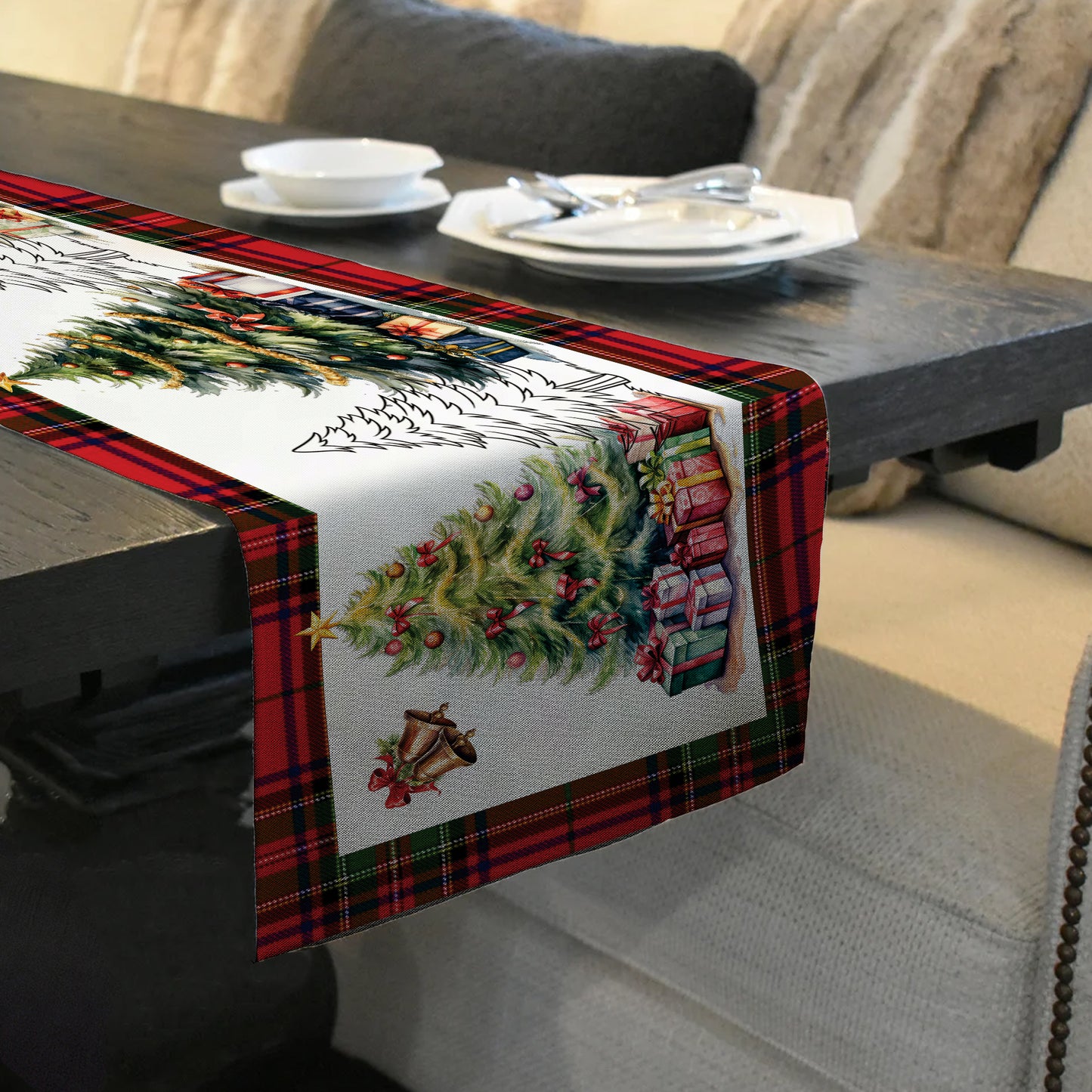 Christmas Trees Table Runner
