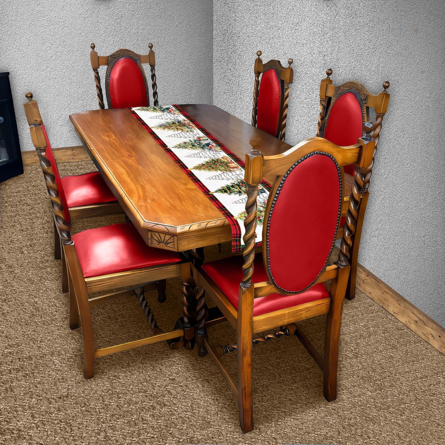 Christmas Trees Table Runner