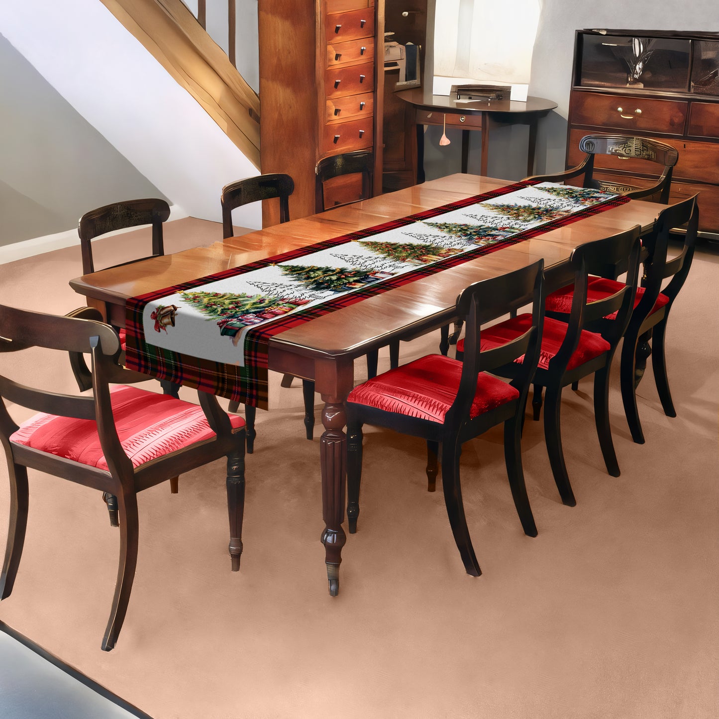 Christmas Trees Table Runner