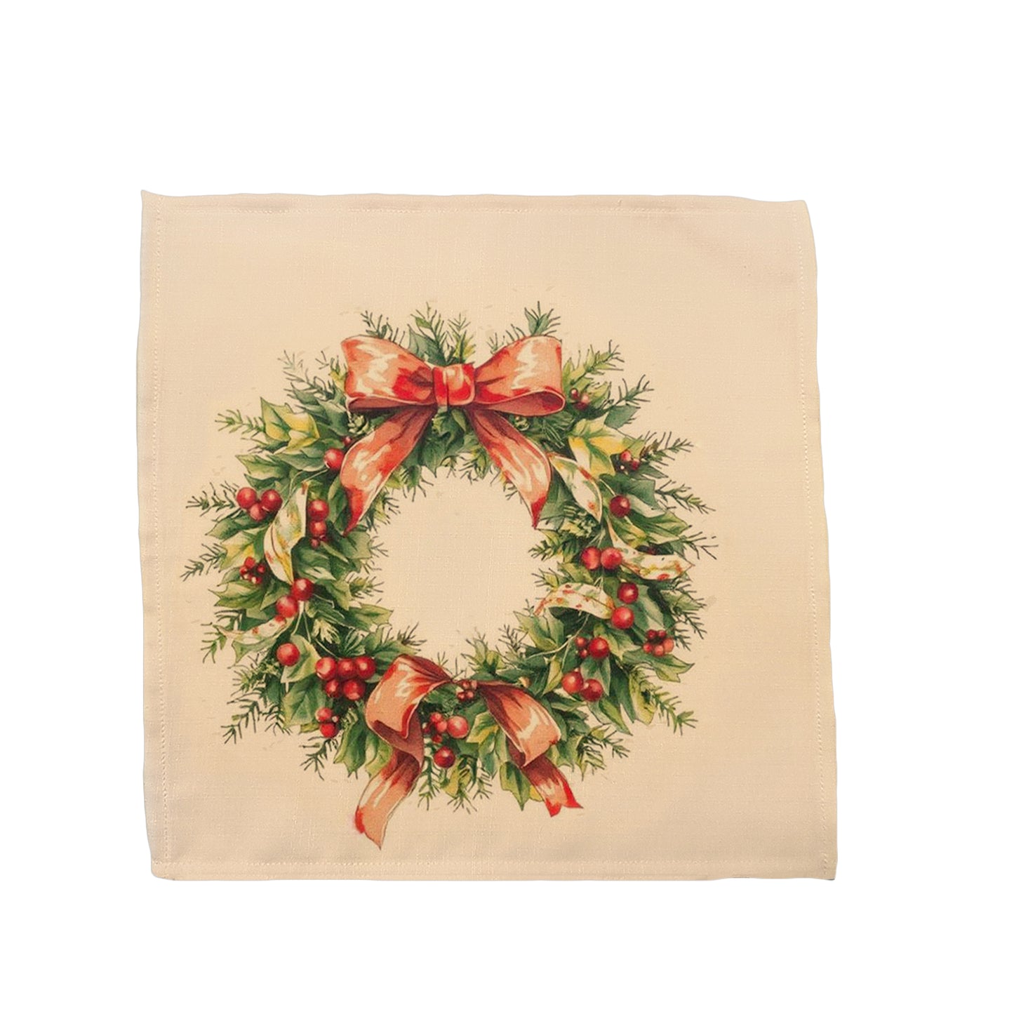 Christmas Wreath Napkins