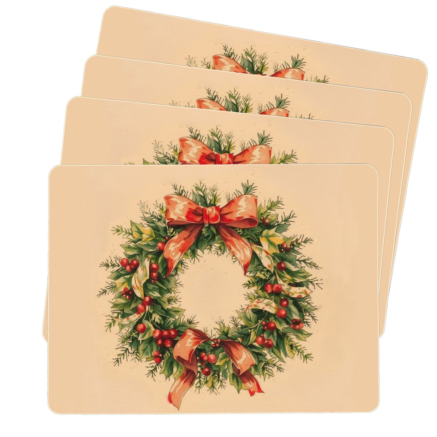 Christmas Wreath Placemats