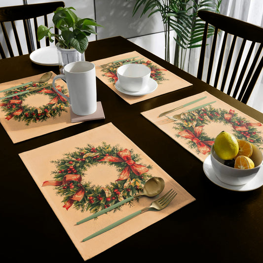 Christmas Wreath Placemats