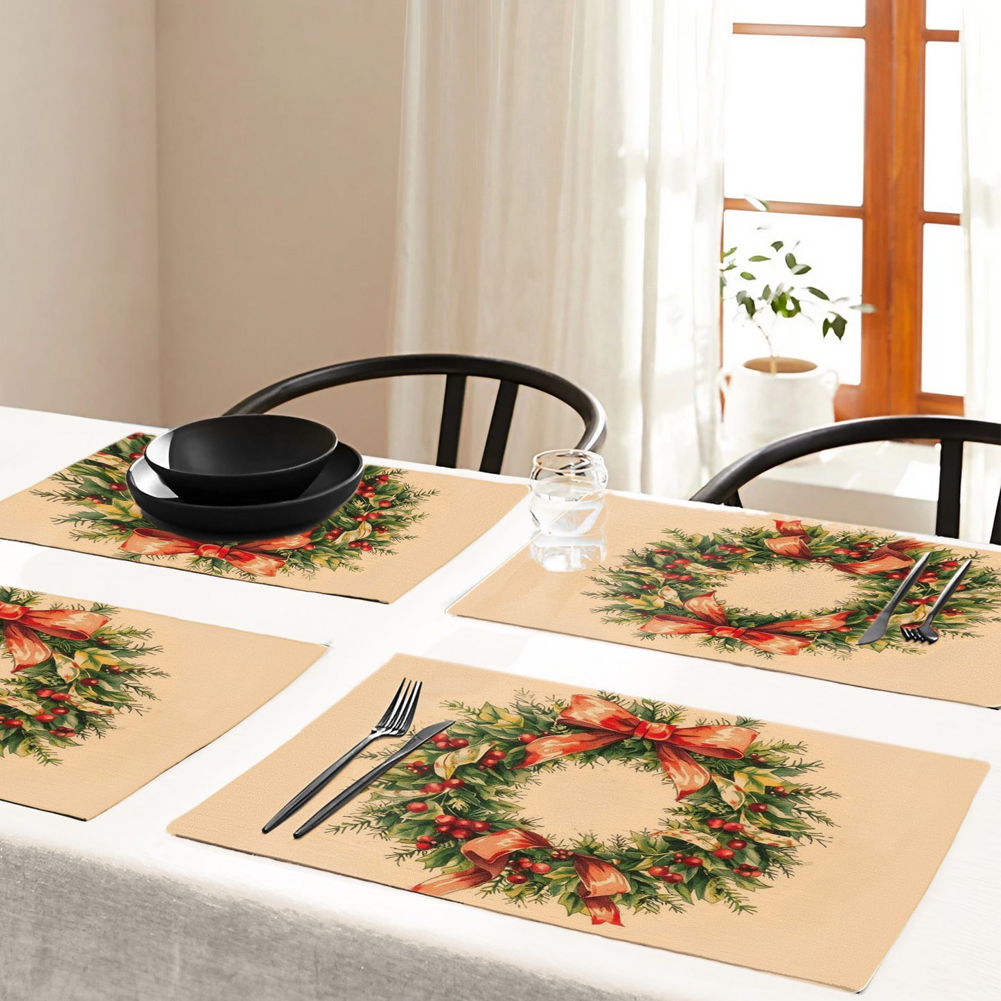 Christmas Wreath Placemats