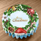 Christmas Wreath Round Tablecloth