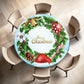 Christmas Wreath Round Tablecloth