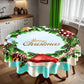 Christmas Wreath Round Tablecloth