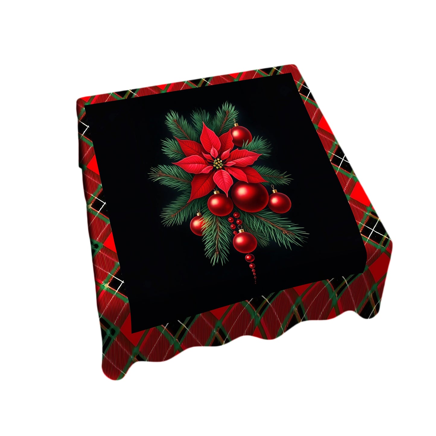 Christmas lumberjack Plated Pattern Bloom Square Tablecloth