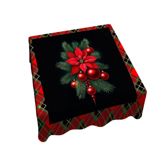 Christmas lumberjack Plated Pattern Bloom Square Tablecloth