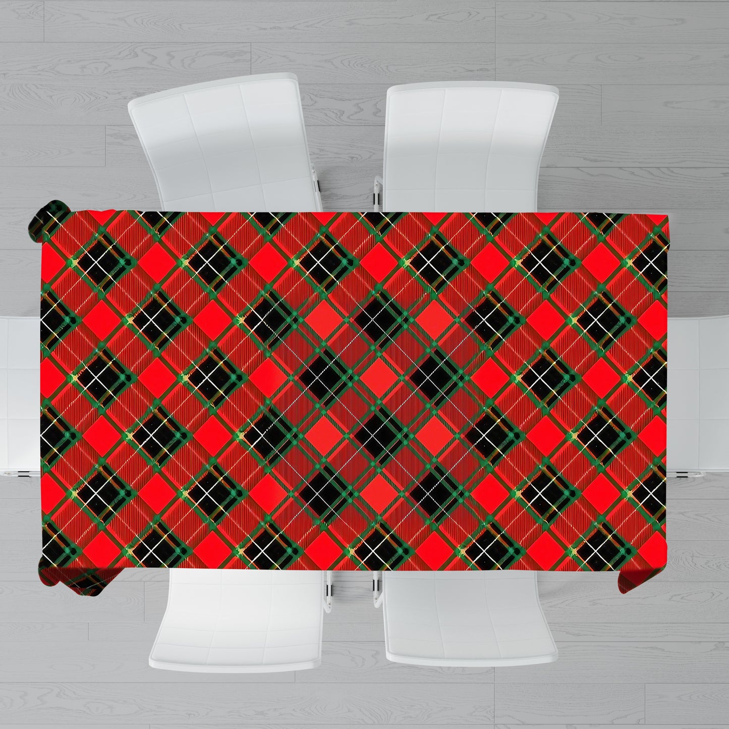 Christmas lumberjack Plated Pattern Rectangle Tablecloth