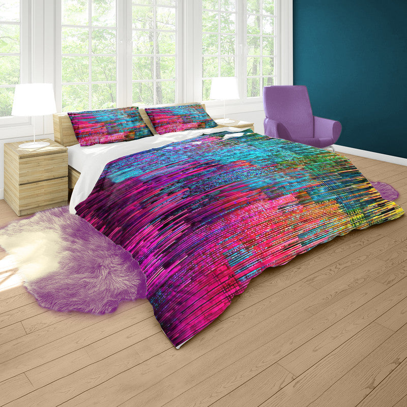 Chromatic Chaos Duvet Cover Set