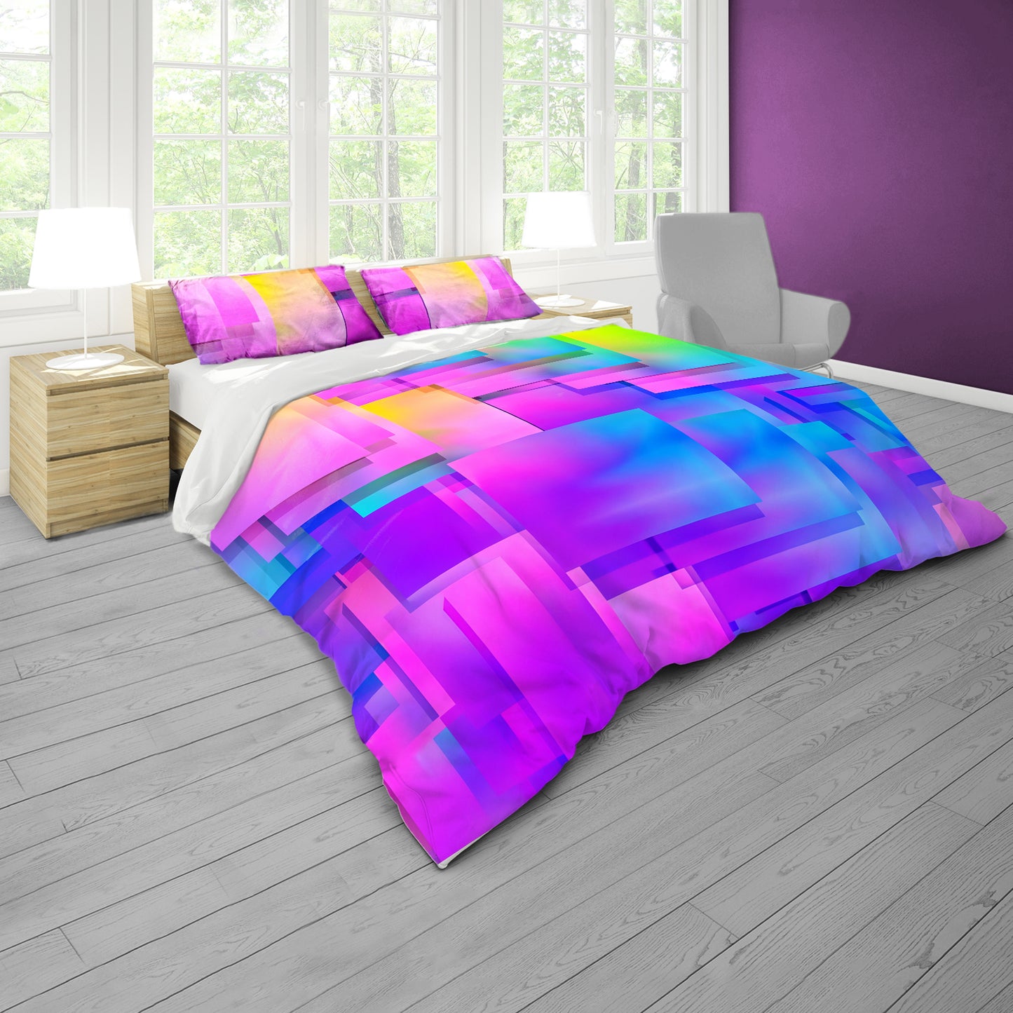 Chromatic Blocks Duvet Cover Set