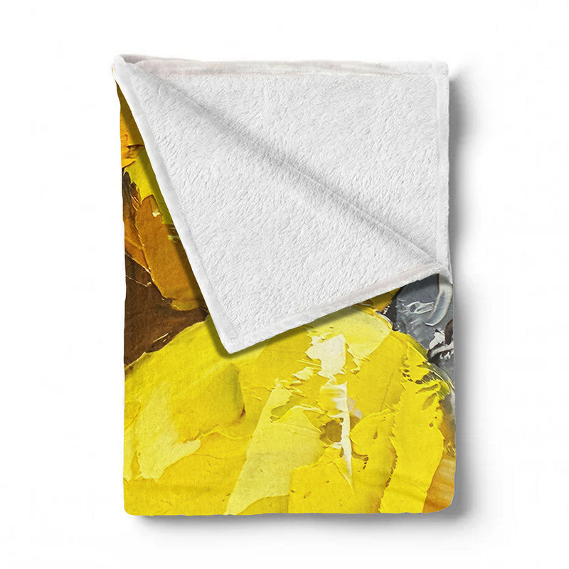 Citrus Essence Light Weight Fleece Blanket by Juanette Menderoi