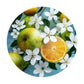 Citrus Bloom Burst Round Tablecloth by Wikus Schalkwyk