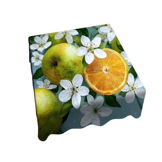Citrus Bloom Burst Square Tablecloth by Wikus Schalkwyk
