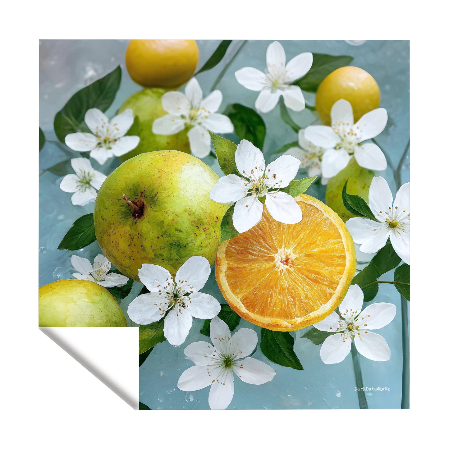 Citrus Bloom Burst Square Tablecloth by Wikus Schalkwyk