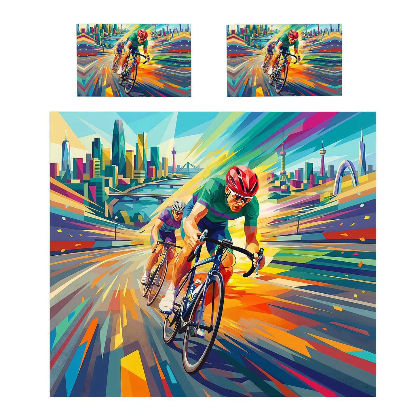 City Cycler Duvet Cover Set