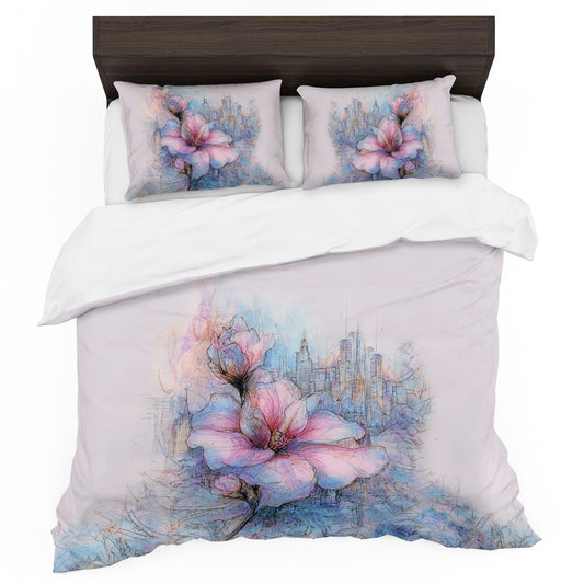 City Magnolia Duvet Cover Set
