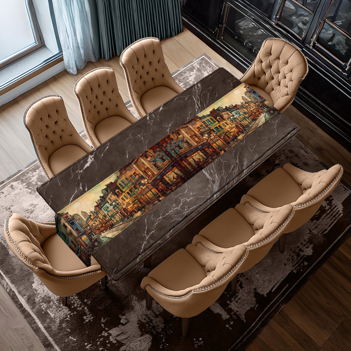 City Paintery Table Runner