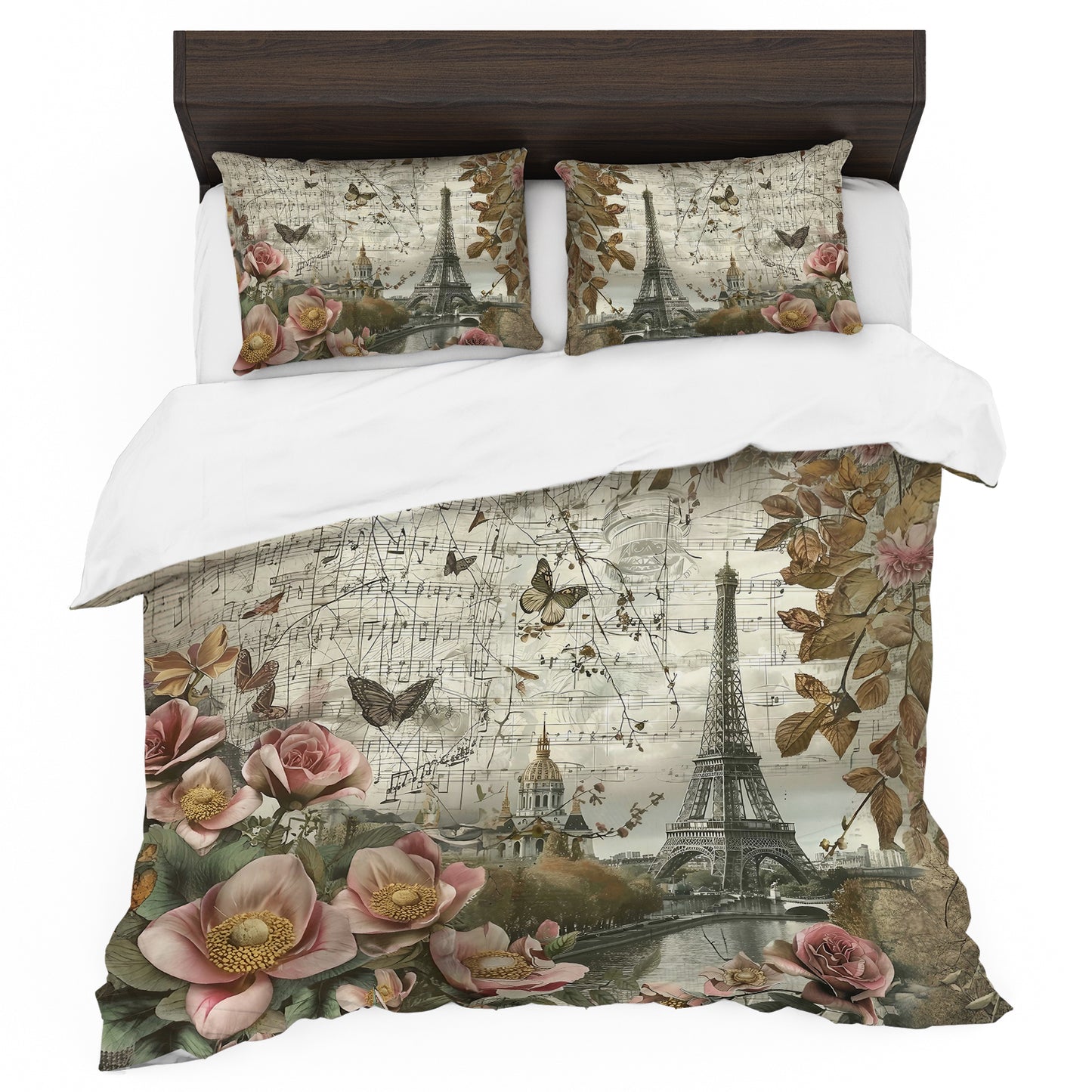 Classic Eifel Tower Duvet Cover Set